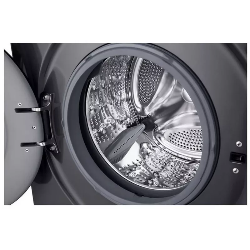 LG veļas mašīna | F4X1009NMB | Energoefektivitātes klase A | Priekšējā ielāde | Mazgāšanas ietilpība 9 kg | 1400 apgr./min | Dziļums 55 cm | Platums 60 cm | Displejs | LED | Tvaika funkcija | Tiešā piedziņa