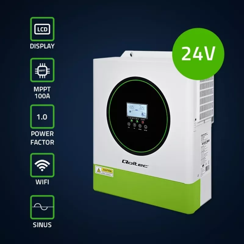 Hibrīda saules invertors Off-Grid 3500W, Wi-Fi