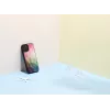 iKins aizsargmaciņš Apple iPhone 12 Pro Max — ūdens ziedu dizains, melns