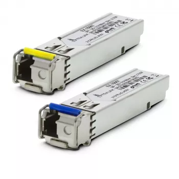 Extralink SFP WDM modulis 1.25G, 1.25Gbps, 1310/1550nm, vienmoda, 20km, LC, DOM, pāris, paredzēts HP/Aruba
