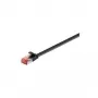 Wentronic Goobay CAT 6 plakanā komutācijas kabelis, U/FTP, melns, 0,5 m - vara materiāls (94230)