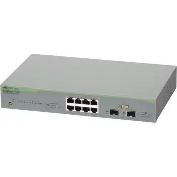 ALLIED Gigabit webSmart komutators 8x 10/100/1000TX + 2x SFP porti EU strāvas vads (AT-GS950/10 V2-50)