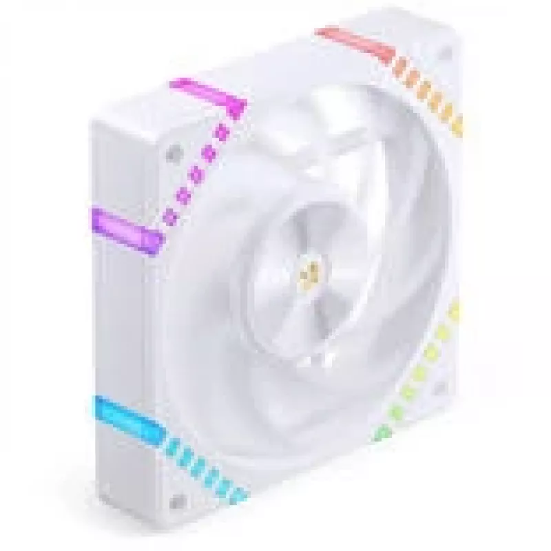 120mm ARGB PWM korpusa ventilators Jonsbo HF2-120 balts — 120 mm, PWM, ARGB