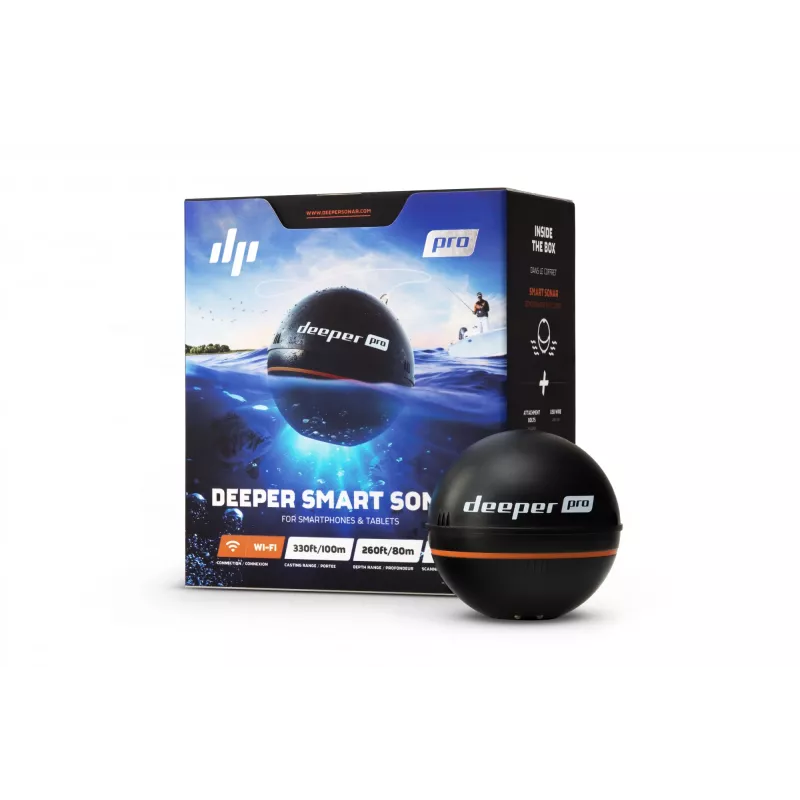 Deeper Smart Sonar Pro 80 m FLDP-11 zivju meklētājs