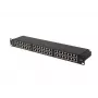 Patch panel LANBERG PPS5-1048-B 48-portu 1U 19 collu Cat5e FTP melns