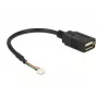 USB kabelis DeLOCK 84834 USB 2.0 0,15 m melns