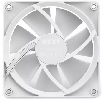 NZXT korpusa ventilators F120 RGB 120 mm balts, 4 kontaktu, 1800 RPM, 50.18 CFM, 18 gaismas diodes