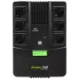 Nepārtrauktās barošanas avots zaļa Cell UPS06, Line-Interactive 600 VA (360 W), 6 maiņstrāvas rozetes, LCD, USB, RJ-45, 12 V 7 Ah akumulators