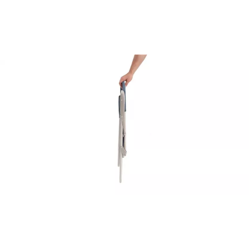 Kempinga krēsls Outwell Blackpool Ocean Blue — divkāju salokāmais krēsls, maksimālā slodze 120 kg, 3,3 kg, 55 cm plats