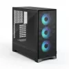 Fractal Design Pop 2 Air Melns Solid mid-tower datora korpuss — ATX atbalsts, 3x 120 mm priekšējie ventilatori, 2,5/3,5 collu diskdziņu nodalījumi, 215×481×462 mm