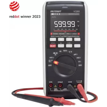 VOLTCRAFT VC891 Rokas multimetrs digitālais Datu reģistrētājs CAT III 1000 V, CAT IV 600 V Displejs (skaitītāji): 60000 (VC-12884330)