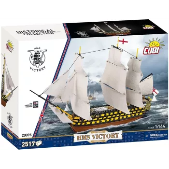 Būvkomplekts Cobi HMS Victory — 2517 detaļas, detalizēts vēsturiskas burinieka modelis
