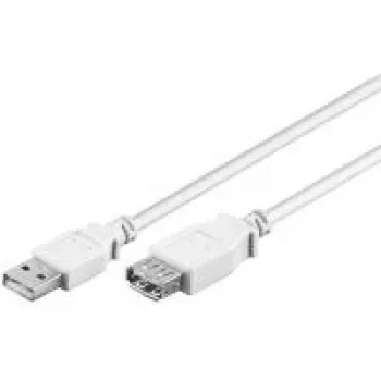 USB 2.0 A vīr./sievišķ. kabelis Goobay 96196 0,3 m balts