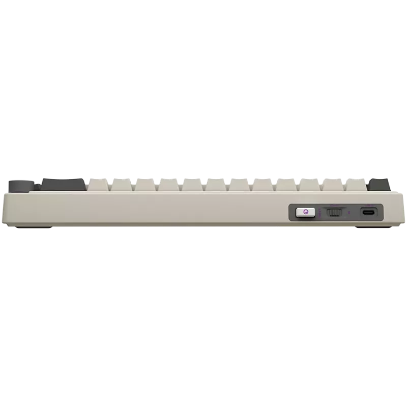 Bezvadu mehāniskā spēļu tastatūra LORGAR KBP70MW 65% izkārtojums, bēša