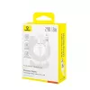 Baseus Gem USB–IP 2.4A ātrās uzlādes kabelis 2 m Balts