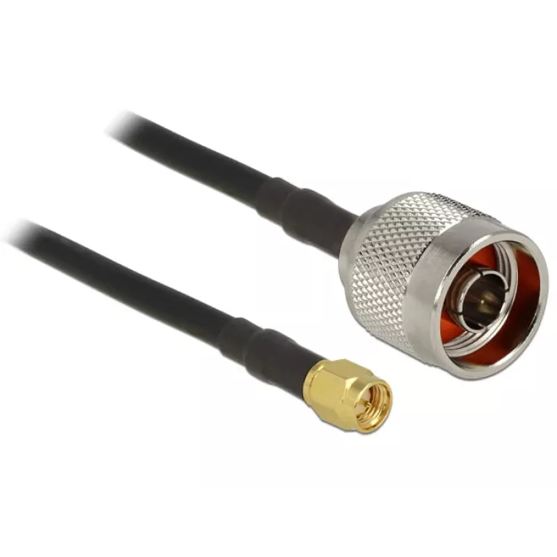 Koaksiālais kabelis CFD200 DeLOCK 89420 2.5 m SMA melns