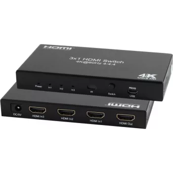 HDMI slēdzis ShiverPeaks 05-20001 — 3x IN 1x OUT, 4K 60Hz