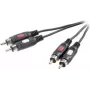SpeaKa Professional SP-7869760 audio kabelis 0,5 m 2 x RCA melns (SP-7869760)