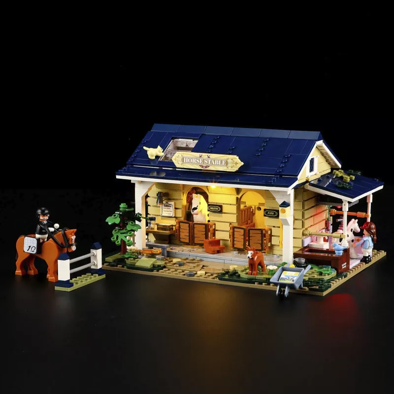 Lumibricks Pferdestall, konstrukciju rotaļlieta