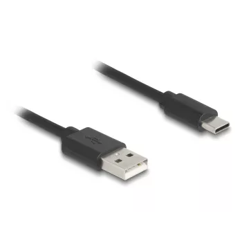 DeLOCK USB kabelis USB 2.0 0,75 m USB A USB C melns 90368