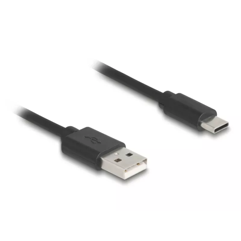 DeLOCK USB kabelis USB 2.0 0,75 m USB A USB C melns 90368