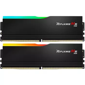DIMM 64 GB DDR5-6400 (2x 32 GB) Dual-Kit, atmiņa melna, F5-6400J3239G32GX2-RM5RK, Ripjaws M5 RGB, INTEL XMP