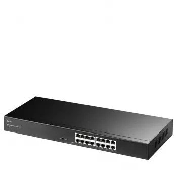 Tīkla slēdzis Cudy GS1016L — 16 portu Gigabit Ethernet (10/100/1000), 32 Gbit/s komutācija, uzstādāms statnē