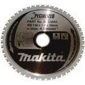 Makita Specialized - ripzāģa asmens - metālam - 136 mm - 50 zobi (B-33641)
