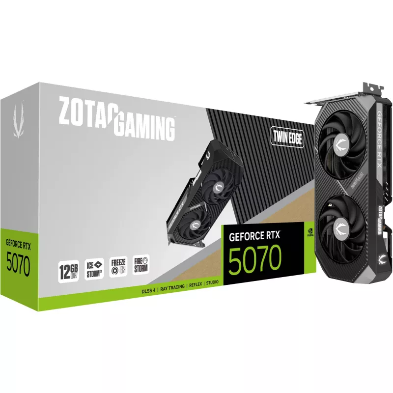 ZOTAC GAMING GeForce RTX 5070 Twin Edge 12GB GDDR7 grafikas karte