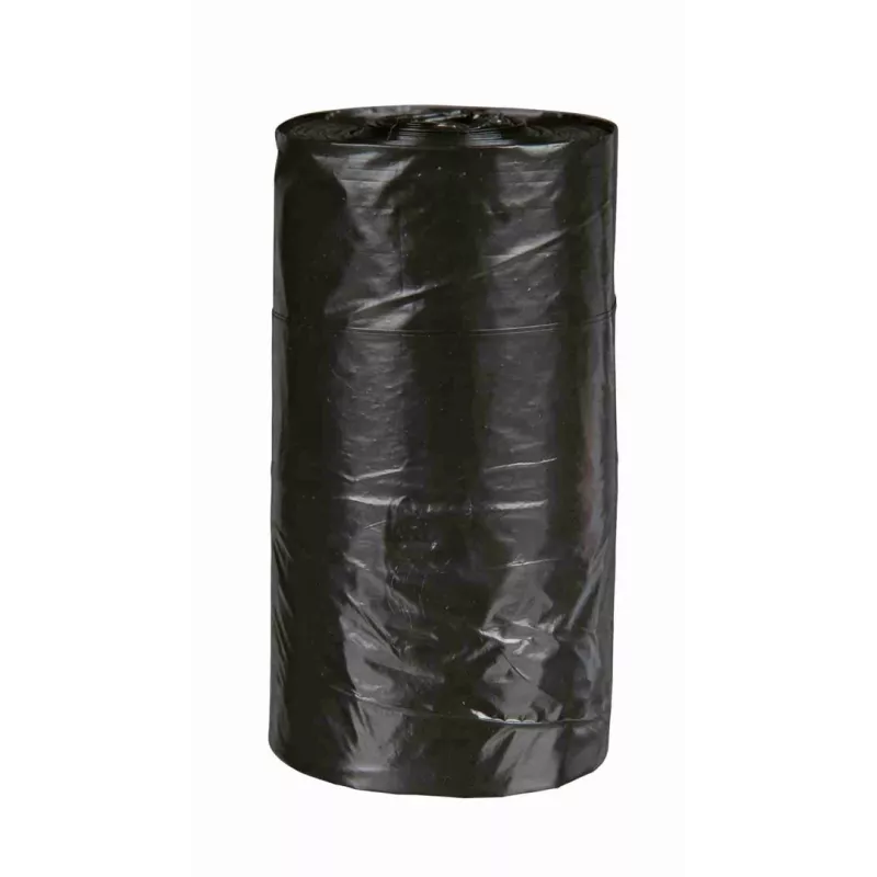 Suņu ekskrementu maisiņi Trixie Poop Bags 2332, plastmasas, melni, 4 ruļļi × 20 gab. (80 maisiņi)