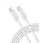 USB-C uz USB-C kabelis Anker 322 — 1,8 m, balts