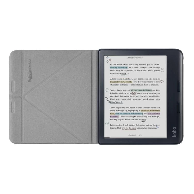 Folio Case Rakuten Kobo SleepCover 17.8 cm melns