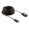 USB kabelis DeLOCK 82446 USB 2.0 10 m melns