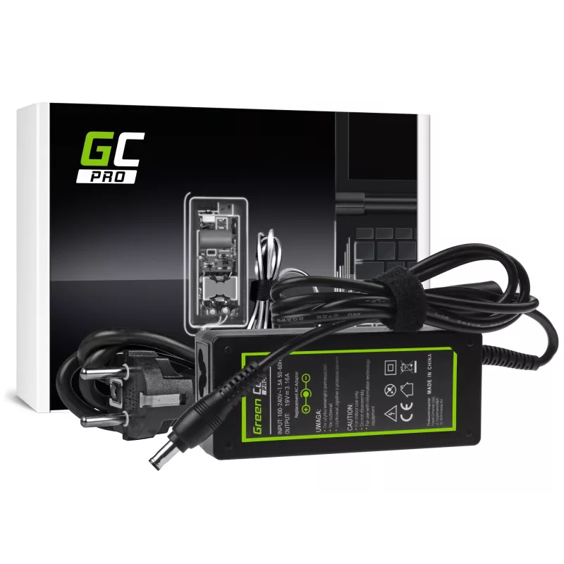 Green Cell AD20P barošanas adapteris/invertors iekštelpām 60 W Melns