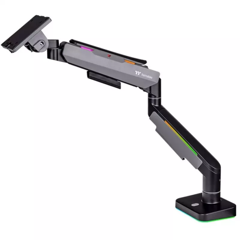 Thermaltake GEA-MSR-SMSBLK-01 monitora stiprinājuma statīvs 124,5 cm 49 collas galds melns pelēks