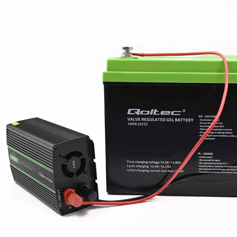Qoltec Monolith tīkla adaptera invertors Auto 600 W 12 V