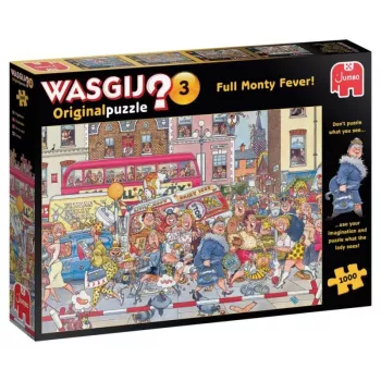 Jumbo Wasgij Oriģināls 3- 3 Full Monty Fever 1000 gab. puzle (81923) (81923)