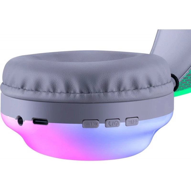 Bezvadu galvas siksnas austiņas DEFENDER Freemotion B651 — binaurālas, slēgtā akustiskā sistēma, 20–20000 Hz, 105 dB, USB-C, AUX