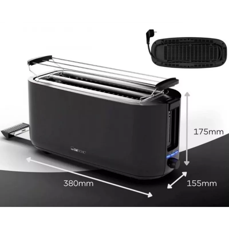 Clatronic TA 3802 4 šķēles 1400 W melns
