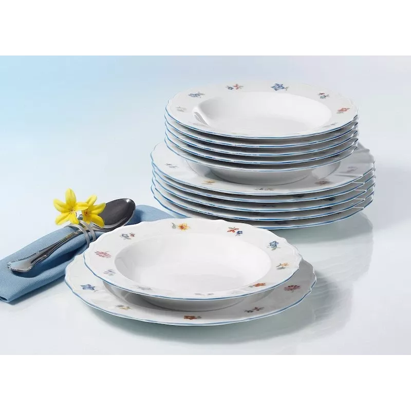 Seltmann Weiden galda piederumu komplekts 12 gab. Porcelāns Balts