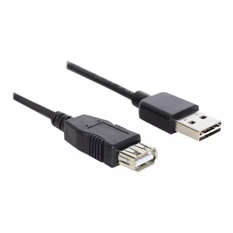 USB kabelis DeLOCK EASY-USB 2.0-A 5m melns