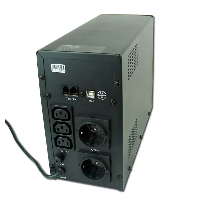 Gembird EG-UPS-033 nepārtrauktās barošanas avots (UPS) Line-Interactive 1200 VA 720 W 3 AC kontaktligzdas