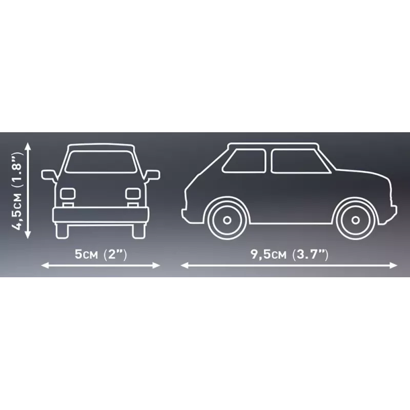 Rotaļu konstruktors Cobi Youngtimer Collection Fiat 126p el 24531 — 150 gabali