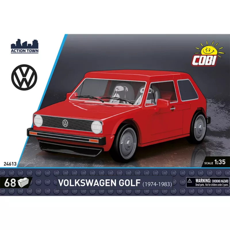 Būvējams mēroga modelis Cobi Volkswagen Golf 1974–1983 1:35 montāžai un eksponēšanai