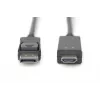 Adapterkabelis Displayport 1.2 ar fiksatoru 4K 60Hz UHD Tip DP/HDMI A M/M melns 2 m