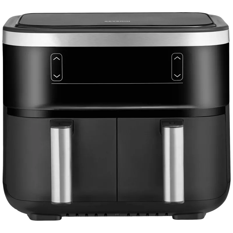 Karstā gaisa friteris Severin FR 2453 Double 3.25 L 2850 W melns sudrabains