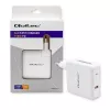 Qoltec GaN lādētājs FAST 108W | 5-20V | 3-4.7A | USB C | Balts