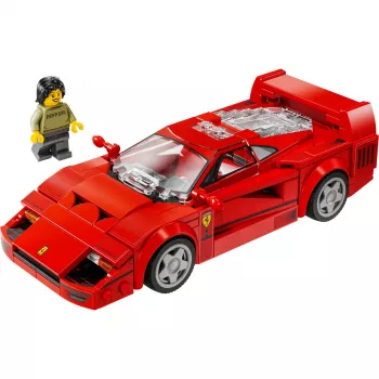 LEGO Speed Champions Ferrari F40 Supercar būvējams transportlīdzeklis rotaļlieta modelis automašīna 9+ gadus veciem zēniem un meitenēm ar vadītāja minifigūru bērnu guļamistabai