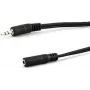 Audio pagarinātāja kabelis e p B 125/5 LOSE — 3.5 mm vīrišķais uz 3.5 mm sievišķo, 5 m, melns