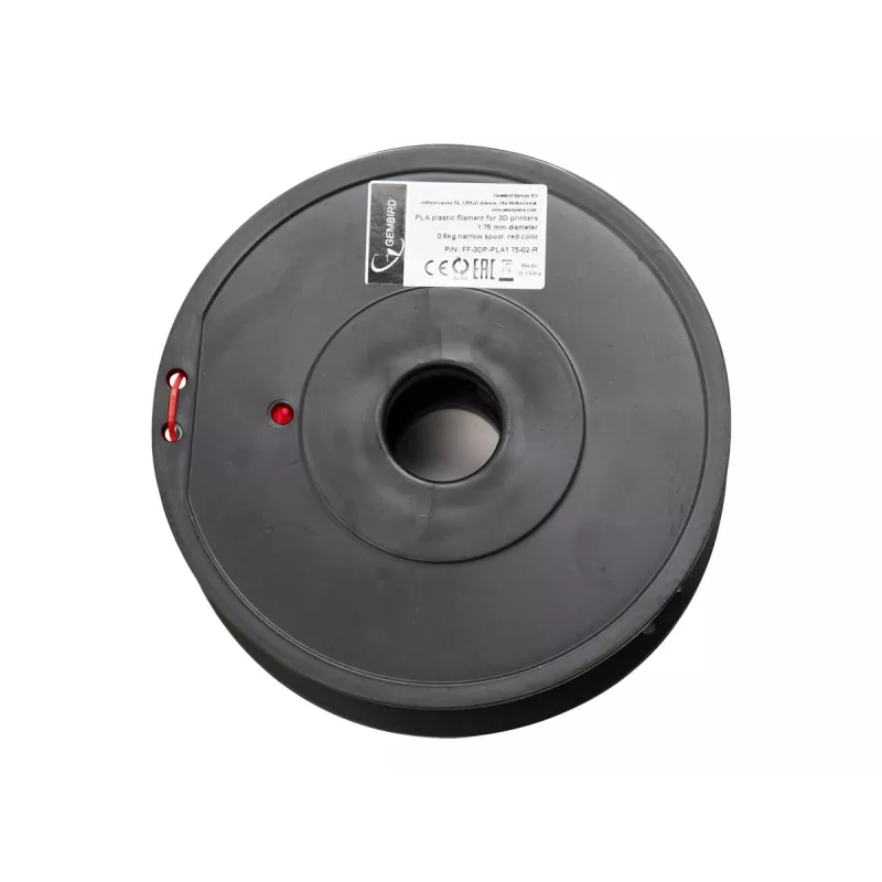 3D drukas materiāls Gembird 3DP-PLA+1.75-02-R Sarkans 1 kg